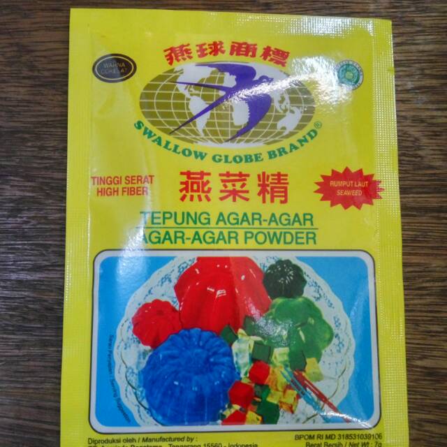 

Agar-agar swallow coklat
