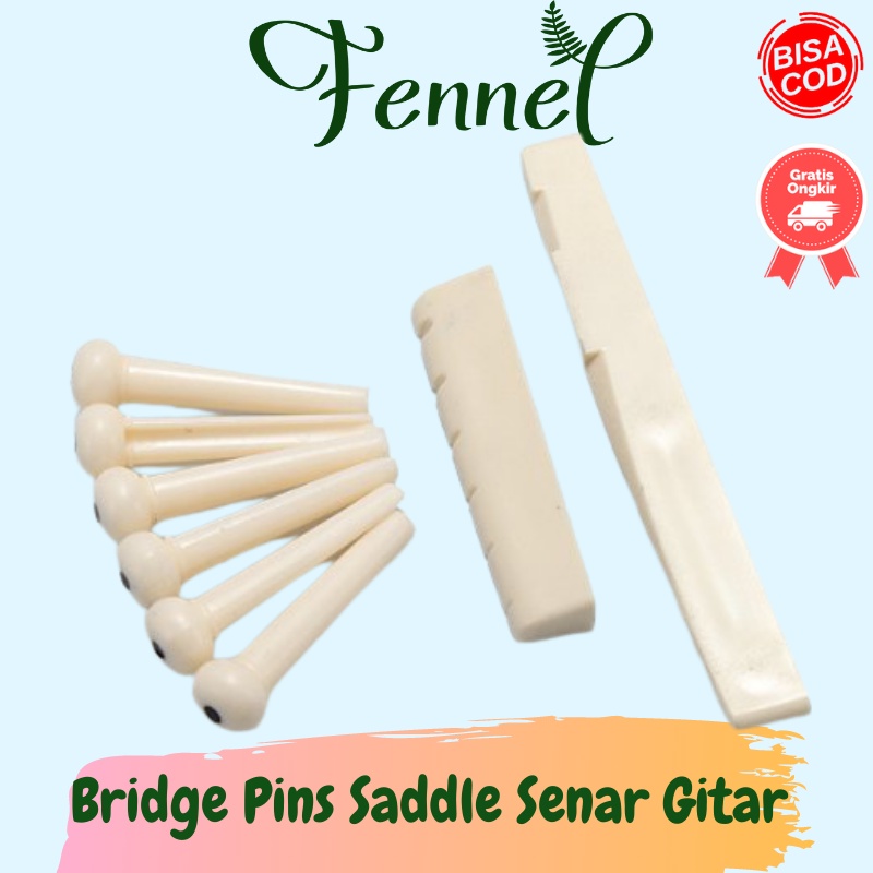 Bridge Pins Saddle Senar Gitar Akustik A009