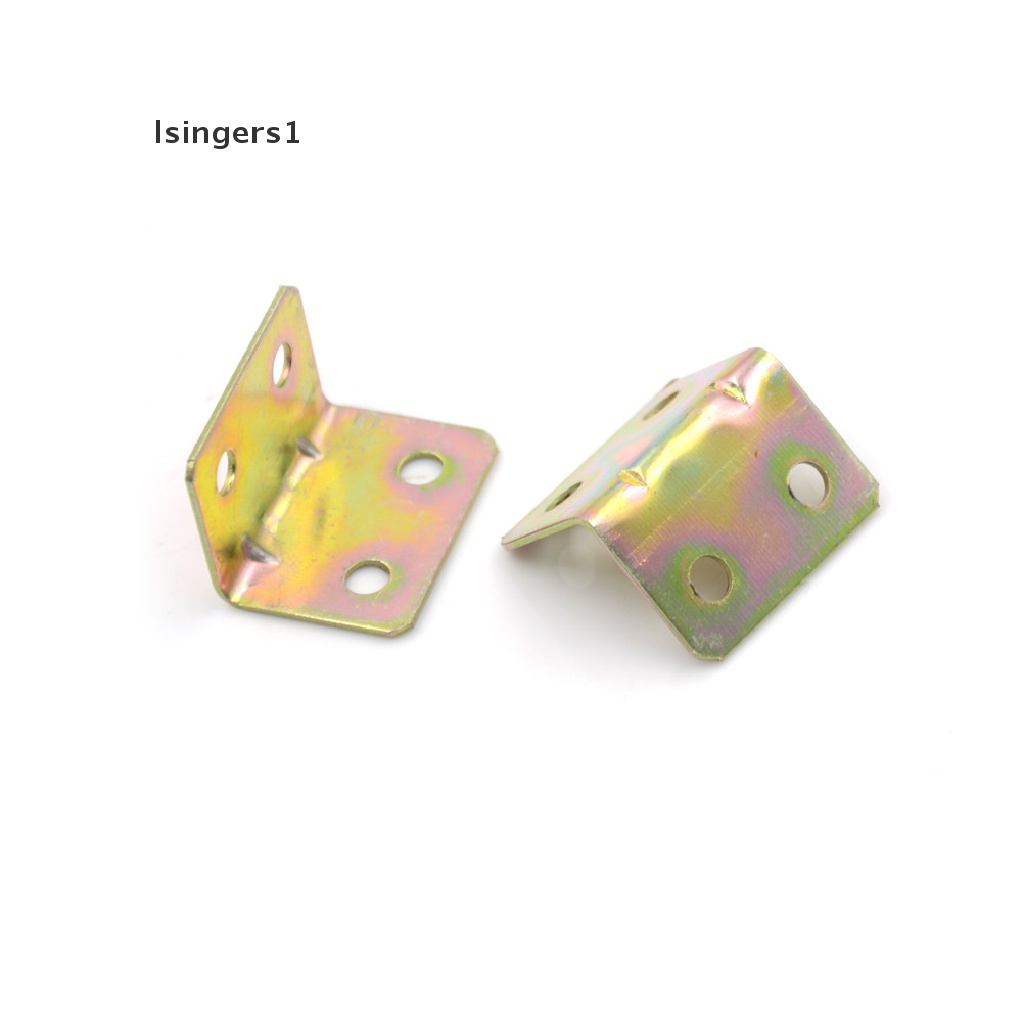 (lsingers1) 10pcs Bracket Siku 90 Derajat Bahan Metal Ukuran 25x25 X 16mm