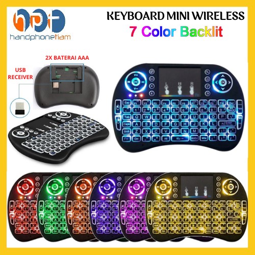 Mini Keyboard Mouse Wireless I8 Backlight LED Touchpad