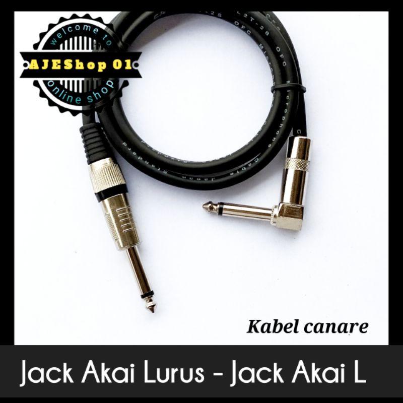 Kabel gitar bass jack akai model L