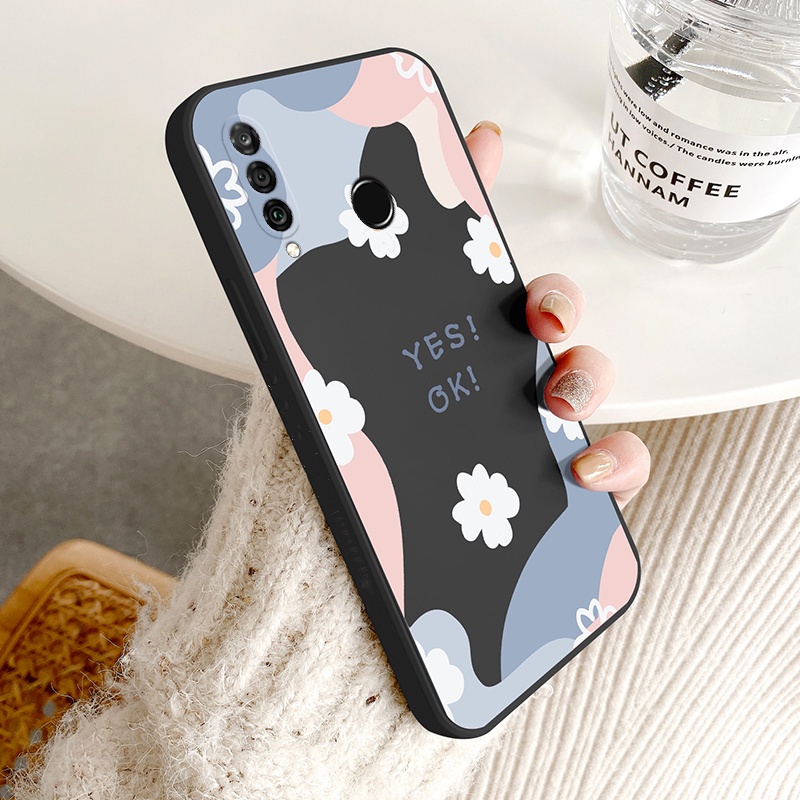 Soft Case Silikon Matte Motif Bunga Krisan Untuk Huawei Y7A Y6P 2020 Nova 7i 3i 5T Y9 Prime 2019 Y9S