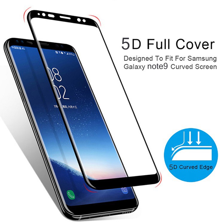 Tempered Glass WIN 5D Samsung NOTE 9 Full Glue Full Cover Curve Best