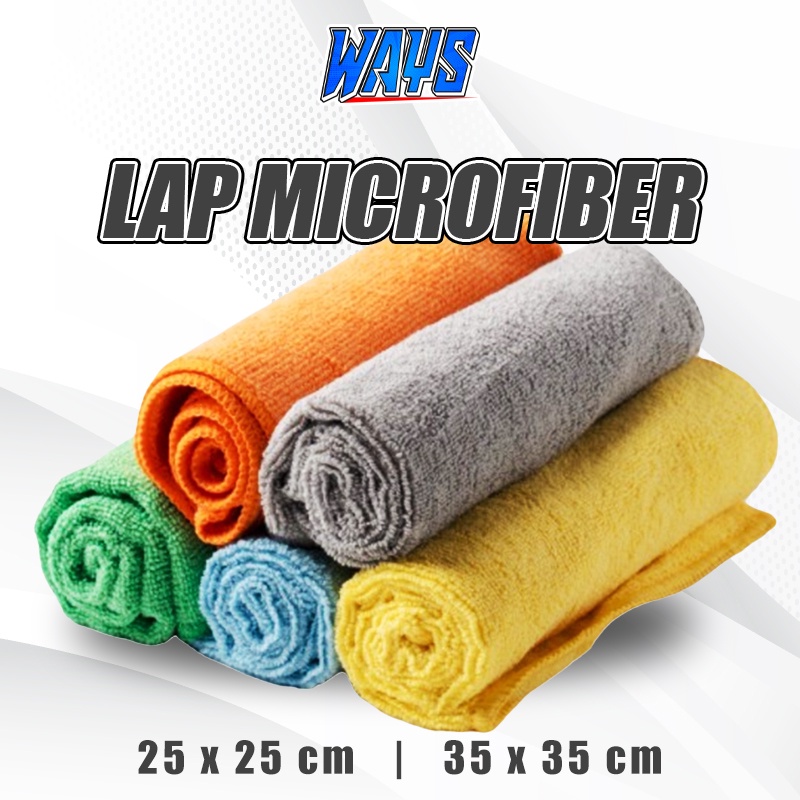 WAYS Kain Lap Microfiber Detailing | Lap Cuci Halus Cleaner Wax Detailer Motor Mobil