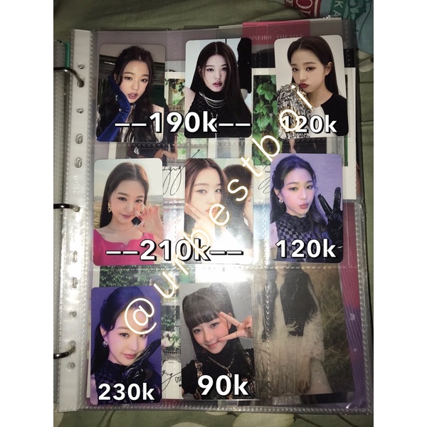 Ive Eleven Benefit Photocard Pc Wonyoung Rei Album MMT Makestar Everline SSQ Starship Square Soundwa