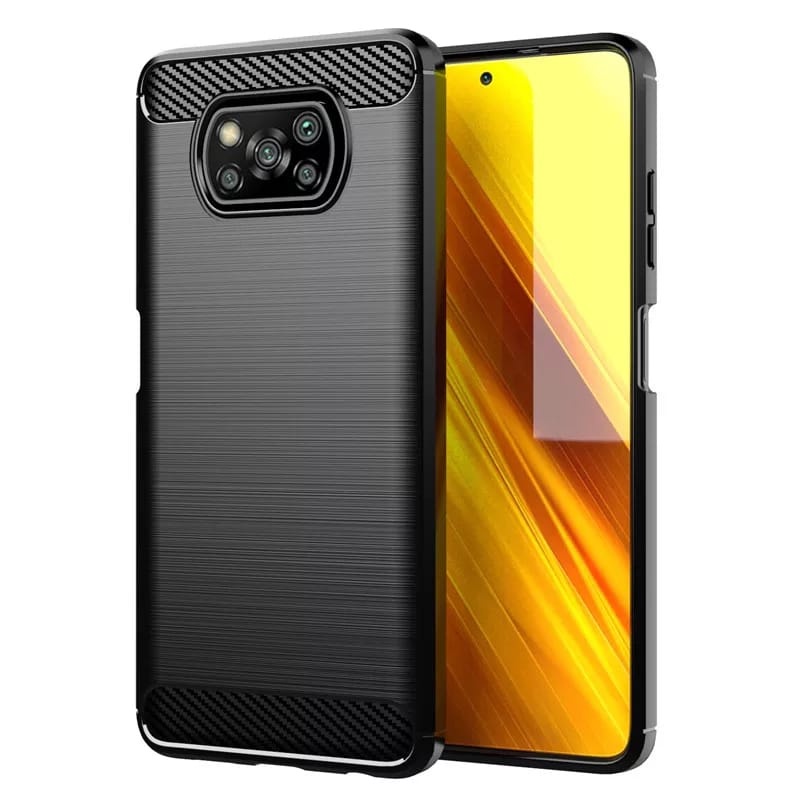 Case Ipaky Carbon Fiber Xiaomi POCO X3 Pro | POCO X3 NFC  Ultra Slim Ipaky Carbon Premium Softcase