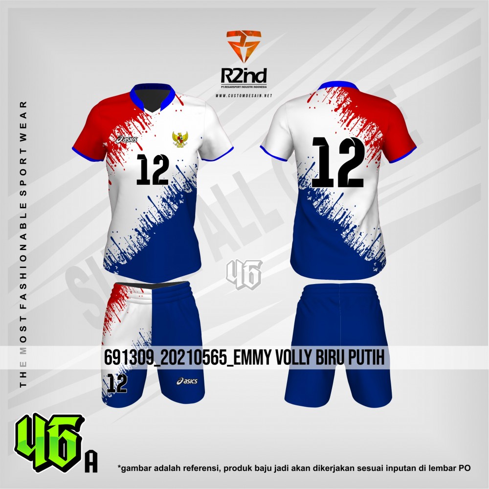 Kostum Jersey Volly Voli Printing original Regarsport