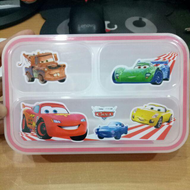 Lunch Box Sekat 2 Stainless Anti Tumpah Karakter 9003