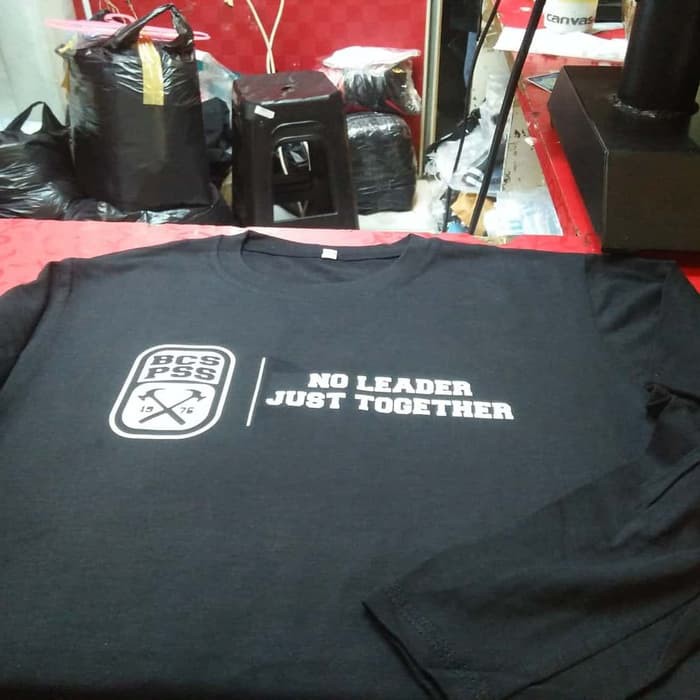 NJSTO93 KAOS BAJU PSS SLEMAN BCX NO LEADER JUST TOGETHER LONG SLEEVE BLACK