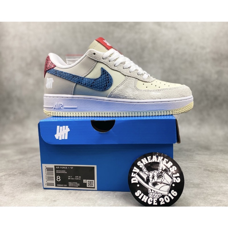 Sepatu Nike Air Force 1 Low Grey X Undefeated