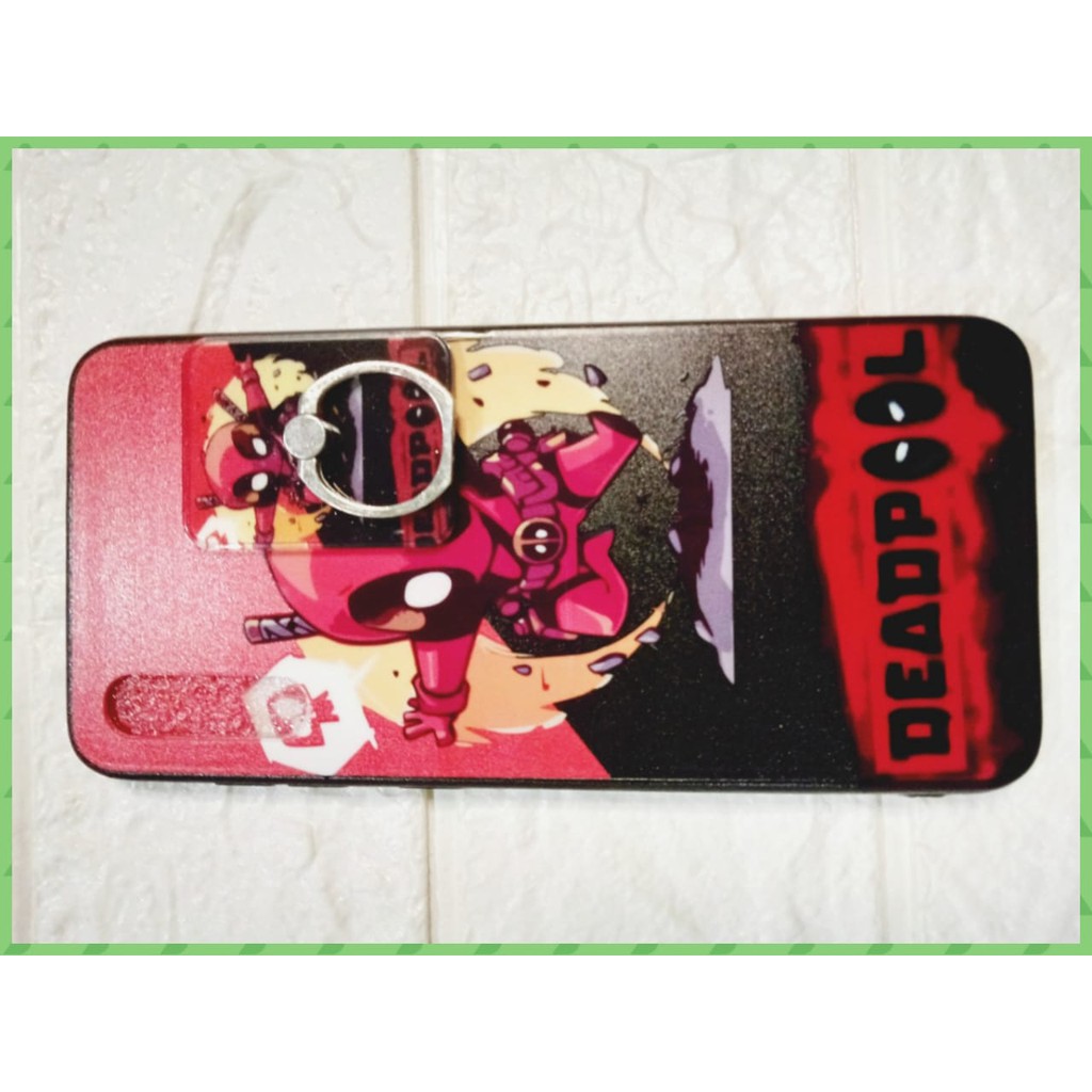 Case SAMSUNG GALAXY A50+iring Motif kartun HelloKitty, Tom And Jerry, Spiderman, Captain America