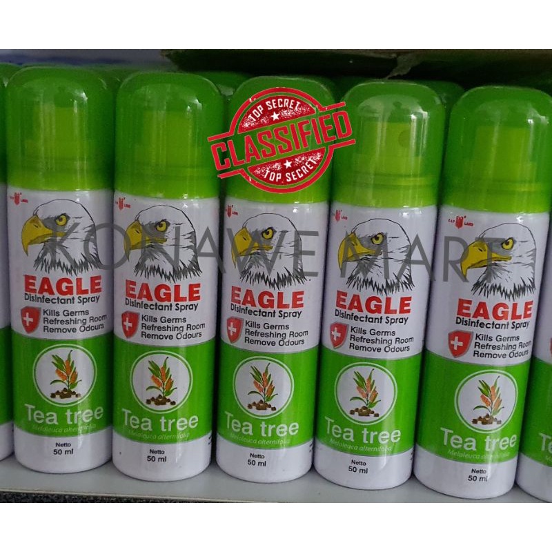 Caplang Eucalyptus Disinfectant Spray Tea Tree Oil - Eagle TTO Spray 50ml