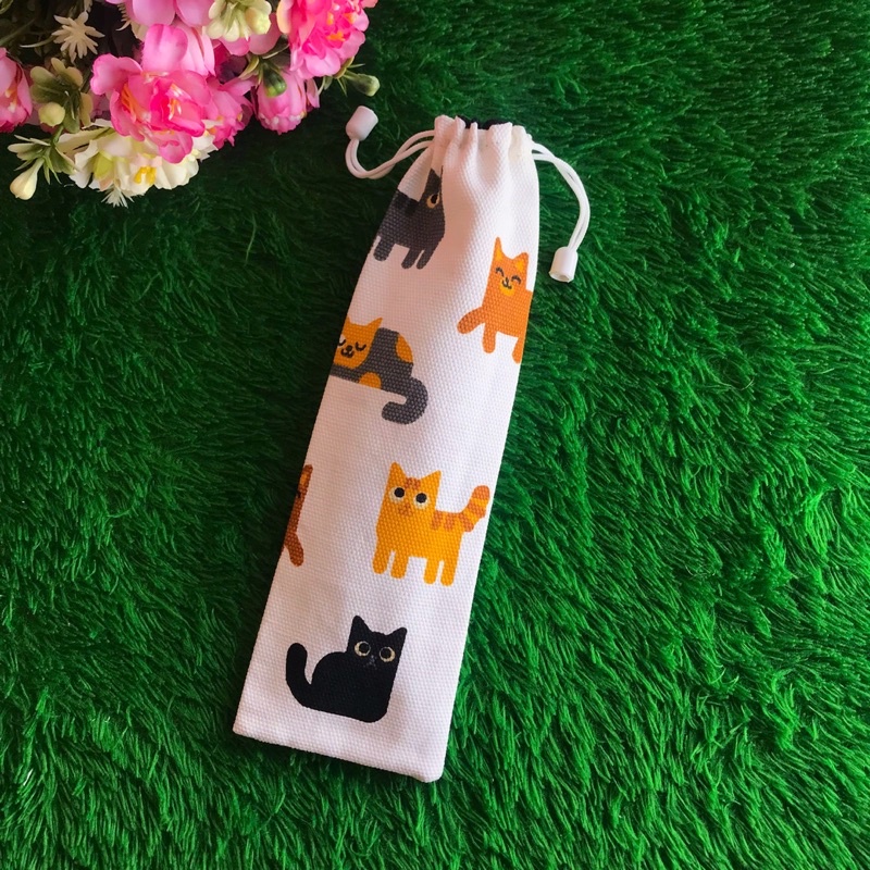SOUVENIR POUCH SENDOK GARPU  | KANTUNG SERUT KANVAS | 7.22