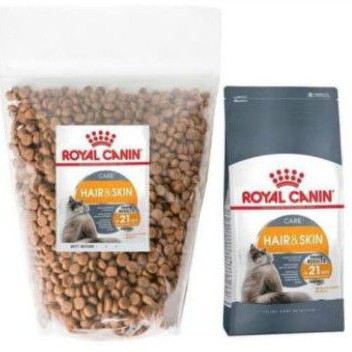 Royal Canin Hair and skin 1kg Repack Makanan Kucing dewasa