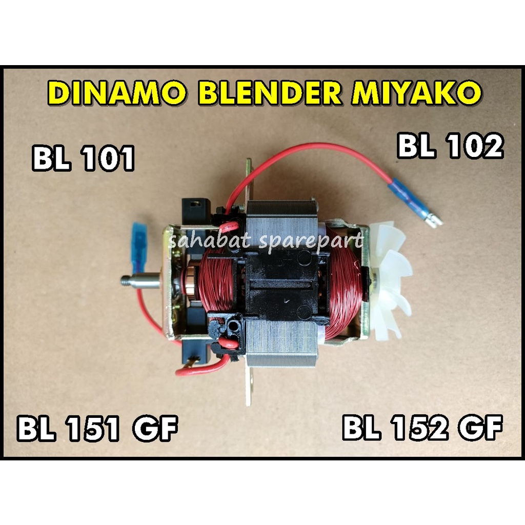 DINAMO BLENDER MIYAKO BL 101 / 102 / 151 GF / 152 GF AS DRAT KECIL