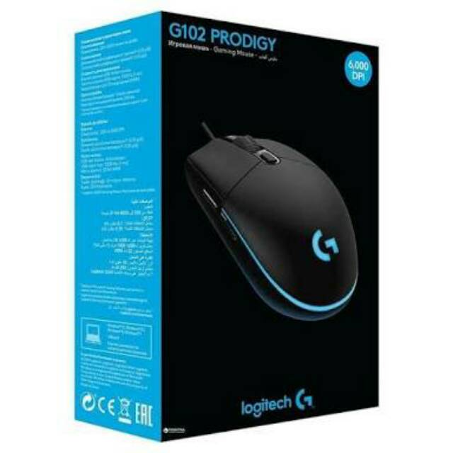 Mouse gaming logitech Prodigy G102 HITAM original LOGITECH