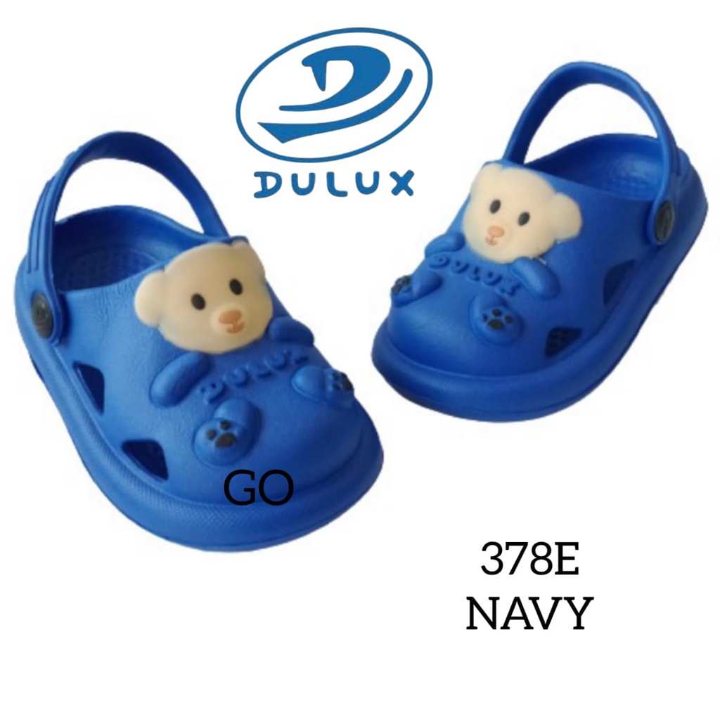 gof DULUX 378E Sandal Baim Anak Laki Laki Karakter Boneka Bear lucu terbaru Sandal Anak Selop Tali belakang