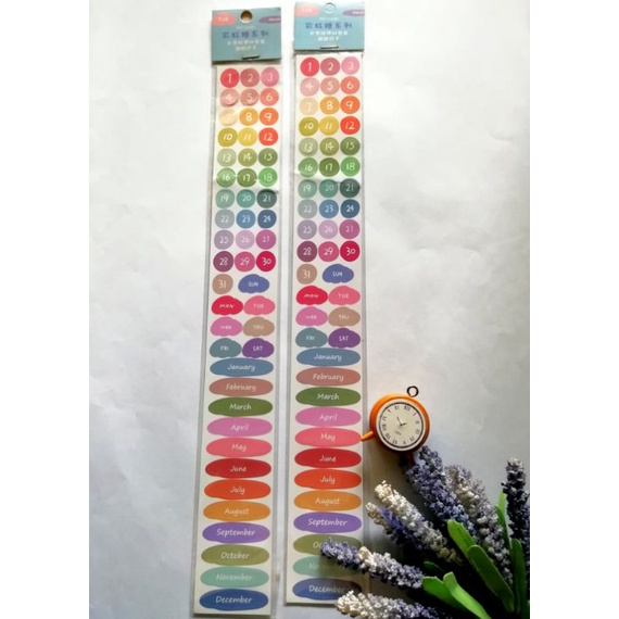 

sticker kalender jurnal scraftbook