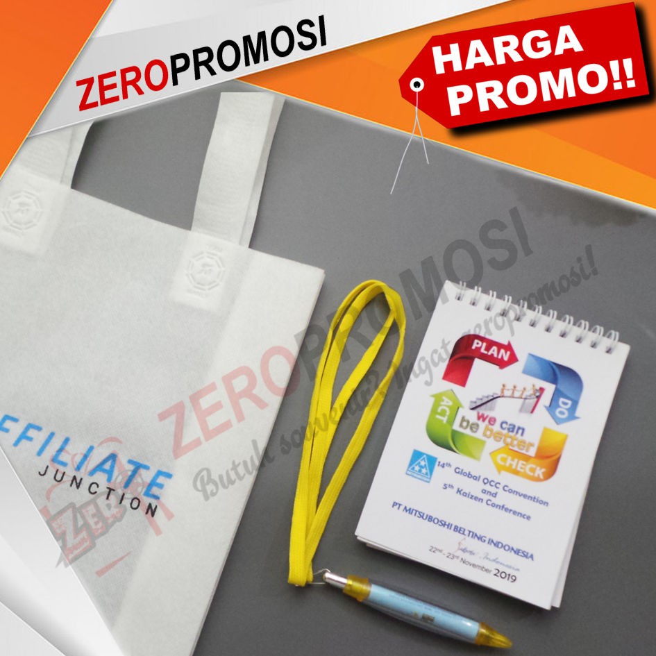 

Paket Souvenir Seminar kit Eco Simple 2 Custom Cetak Logo