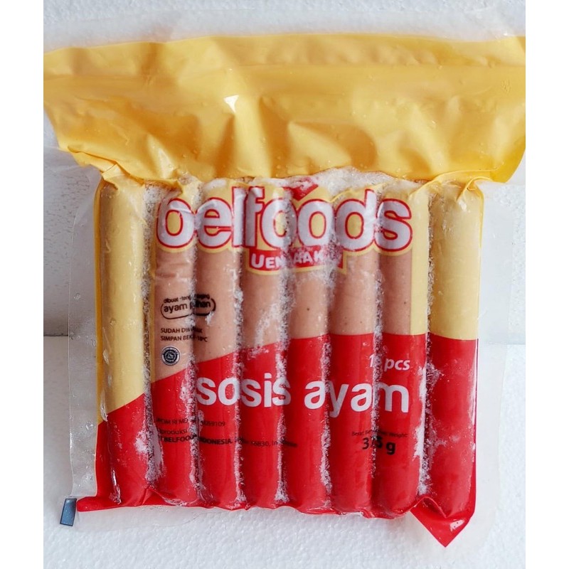 

Sosis Ayam belfood 375 gram isi 15