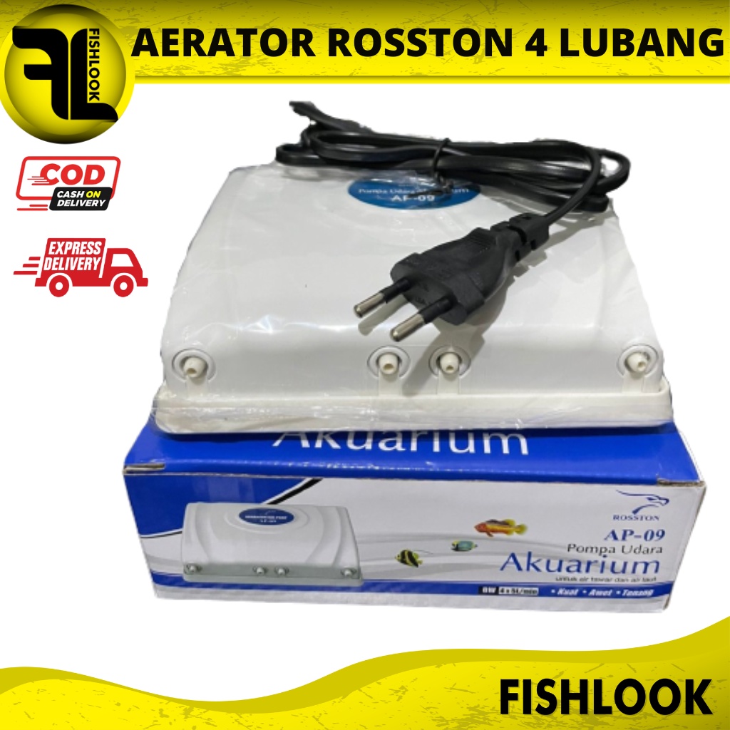 PAKET 4 LUBANG AERATOR ROSSTON AP 09 AERATOR AQUARIUM