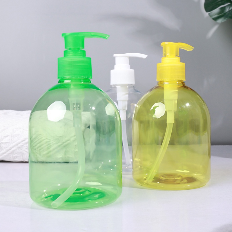 Botol Dispenser Sabun Cair Sampo Shower Gel Kondisioner Kapasitas Besar 500ml Warna Acak Untuk Aksesoris Kamar Mandi