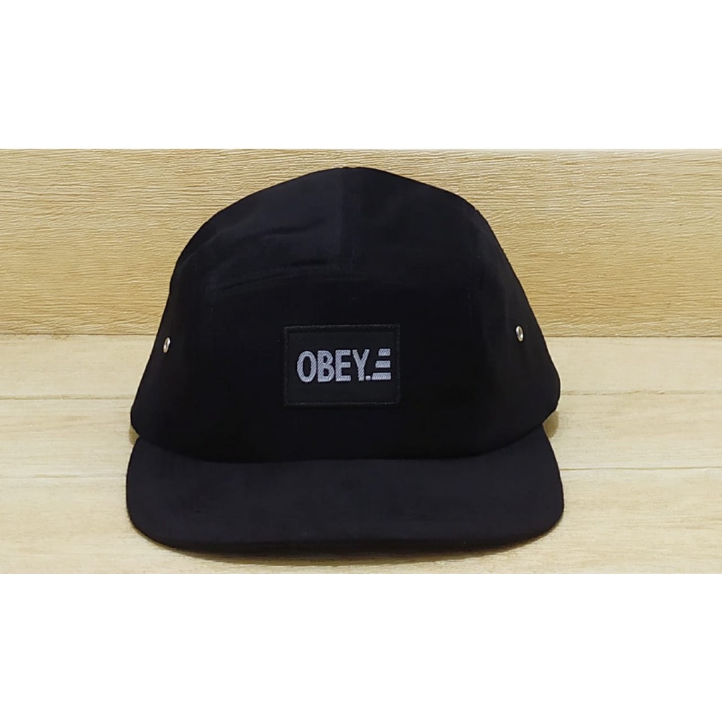 [COD]Topi Snapback Bordir OBEY Lima Panel New Model/Topi Hip-Hop/Topi Distro Keren