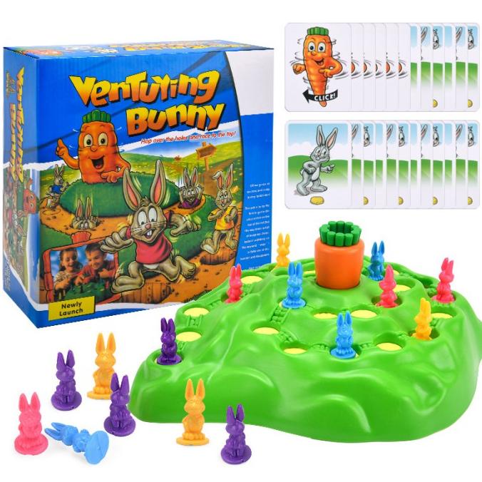 *#*#*#] Mainan Anak Bunny Hop Funny Rabbit Family Fun Board Game