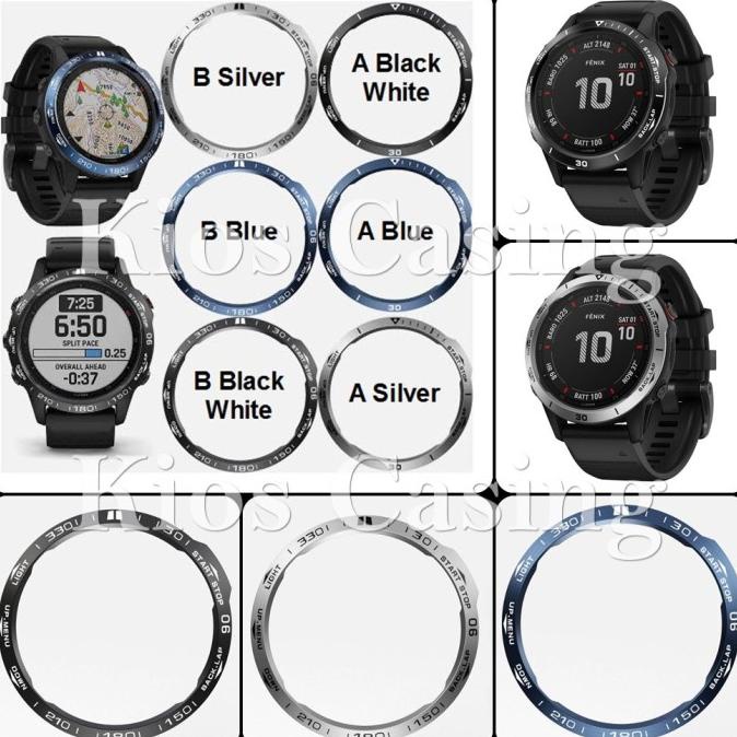 Garmin Fenix 6X Pro - Bezel Ring Frame Anti Gores Metal Alloy Cincin
