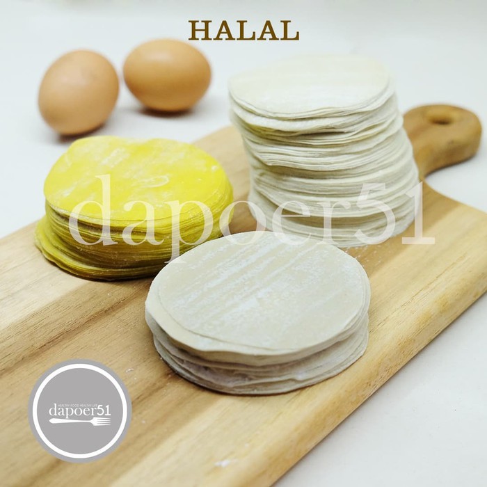

Promo Spesial kulit dimsum tipis & lembut diameter 8 cm, isi 50 lembar - Kuning Special