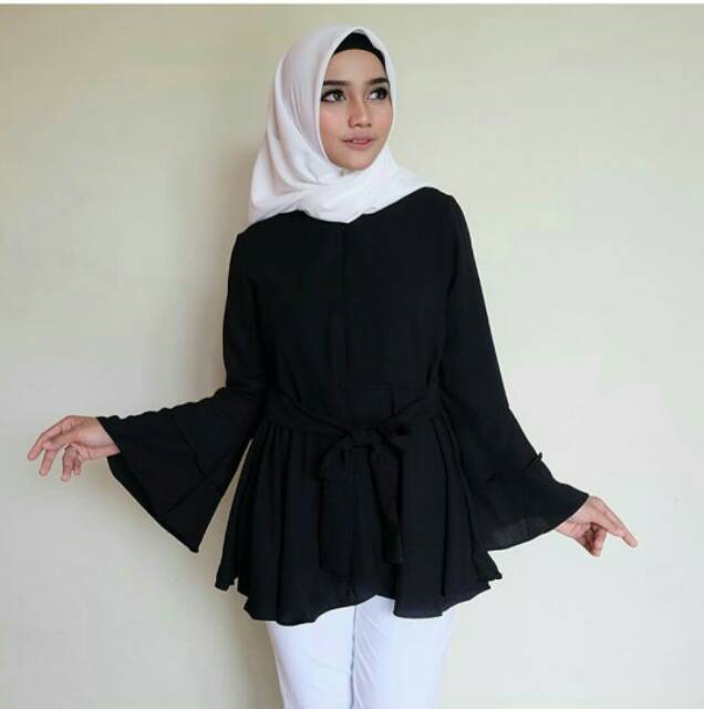 JENA TOP /TUNIK WANITA /TANGAN PANJANG.