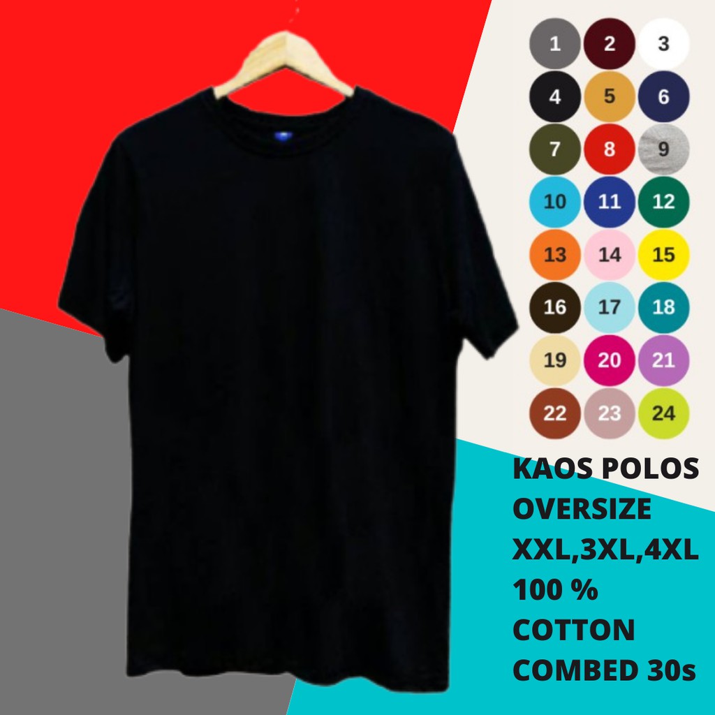 Jual Kaos Polos Oversize Pendek Kaos Polos Jumbo Kaos Polos Pria