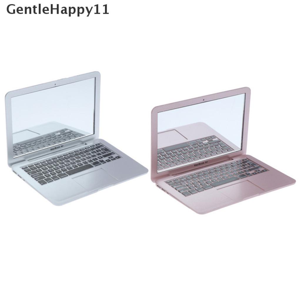 Gentlehappy Mainan Cermin Saku mini Bentuk laptop Untuk Anak Perempuan