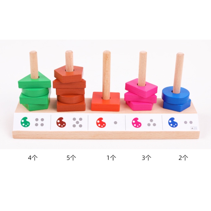 Mainan Edukasi SHAPE &amp; COLOR SORTING PUZZLE / BLOCK MATCHING PUZZLE GAME / Mainan Edukatif Anak Mencocokkan Urutan Bentuk / Mainan Wooden Toys Balok Kayu / Creative Bar Puzzle Shape Sorter / Matching