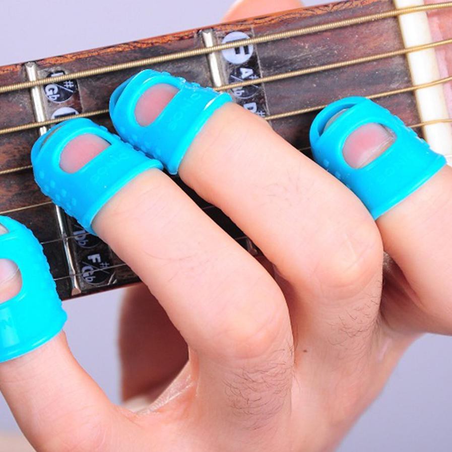 Promo Pik Jari Silikon Pelindung Petik Gitar / Silicone Finger Pick CD7 ....