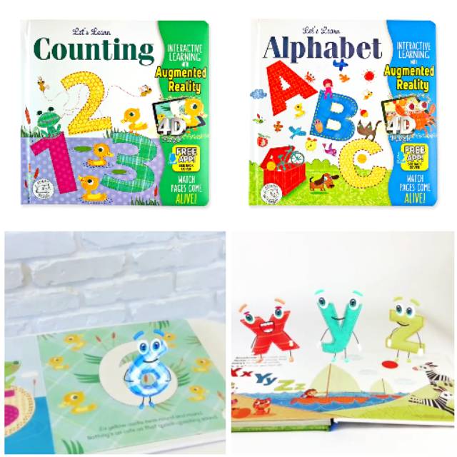 Buku AR Book learn 123 / abc dan 123 ABC BK0033