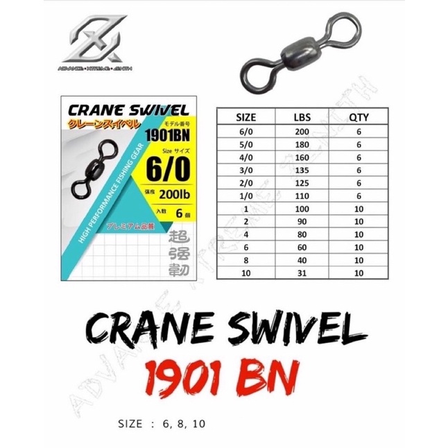 Swivel AXZ CRANE | Size : 6, 8, 10