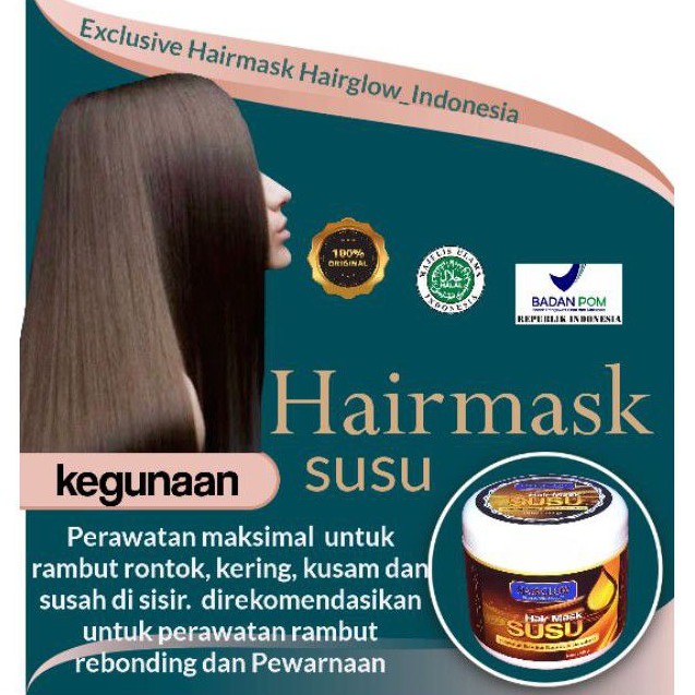 Masker Rambut Hairglow Menutrizi Rambut Kering Kusam Kusut Dan Susah Di Sisir Shopee Indonesia