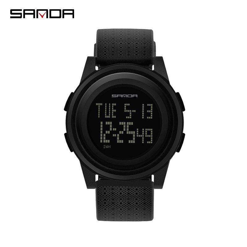 SANDA 337 Jam Tangan Pria Digital Shockproof Tali Rubber Anti air WATCHKITE WKOS