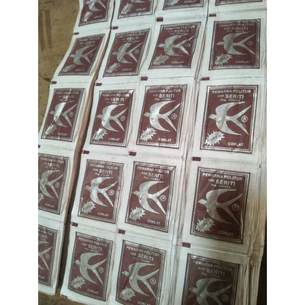 

Pewarna Politur Seriti Warna Coklat perSachet