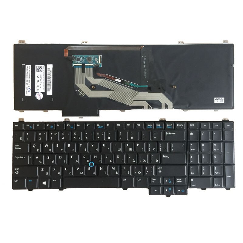 IMPORT New Russian Keyboard For DELL Latitude 15 5000 E5540 laptop Keyboard RU With Mouse Pointer