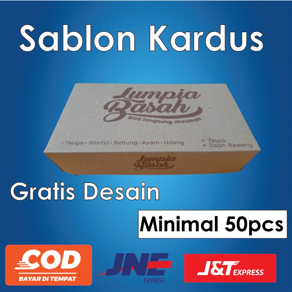 

sablon kardus / sablon custum gambar minimal 50pcs