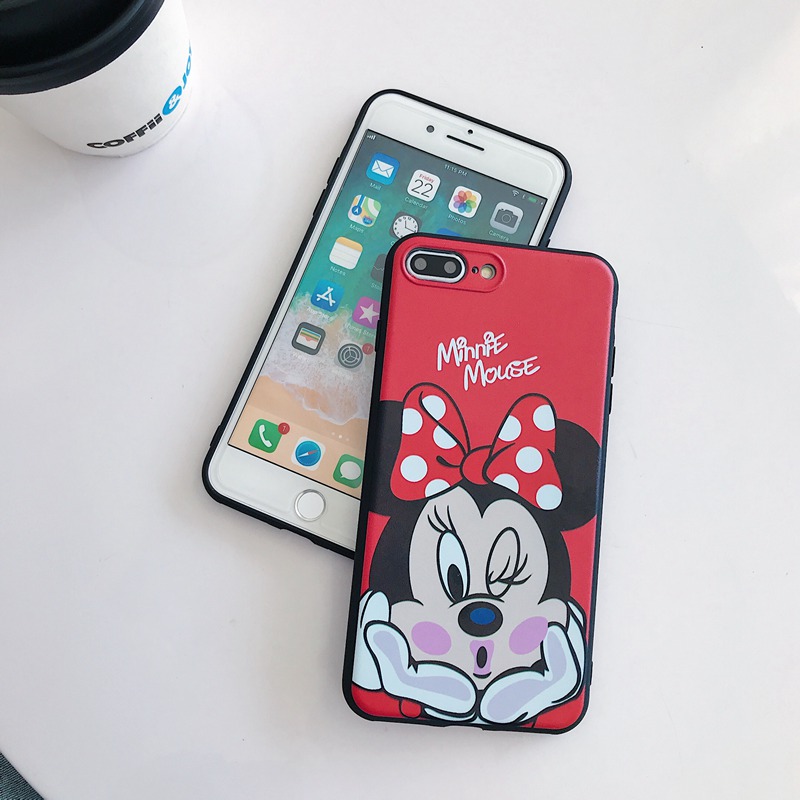 Ready Mickey Casing Soft Case Redmi 5A 6A 7 7A 8 8A Note 4 4X 5 6 7 8 K20 9 Pro OPPO A93 Reno4 F A15