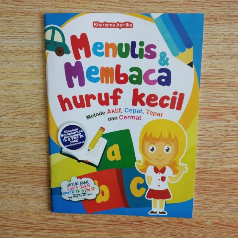 Buku Anak Paud TK Menulis Dan Membaca Huruf Kecil - Sandro