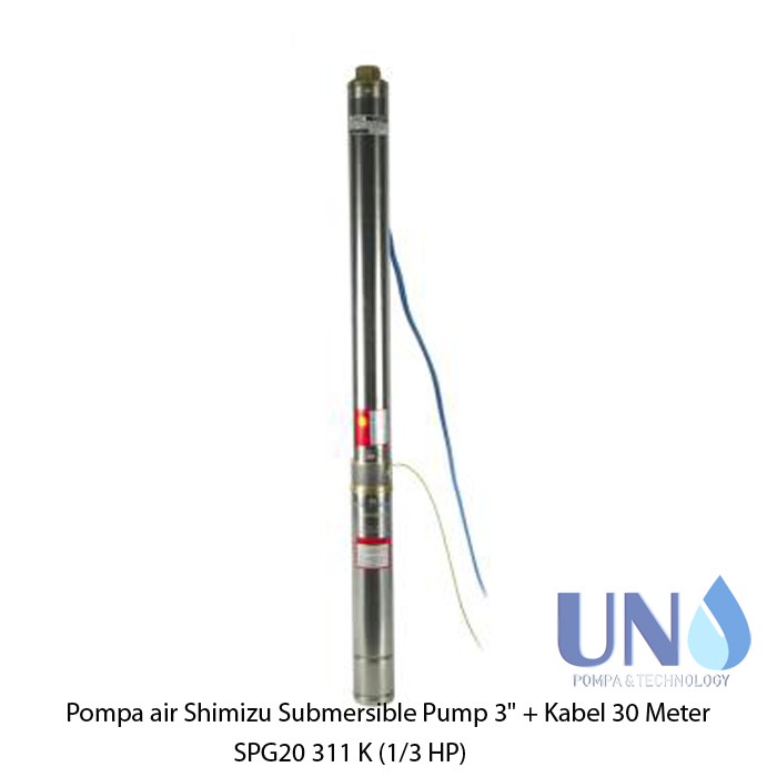 Pompa air Shimizu Submersible Pump 3&quot; SPG 20 311 K (1/3 HP)