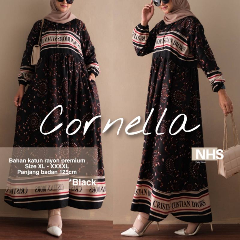 Cornella#2 Gamis Midi Jumbo XL XXL XXXL XXXL Ld 110 120 130 140