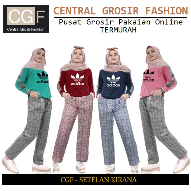 Setelan Kirana - Central Grosir Fashion (CGF) - Ukuran XL-XXL - Matt Baby Terri Mix Katun