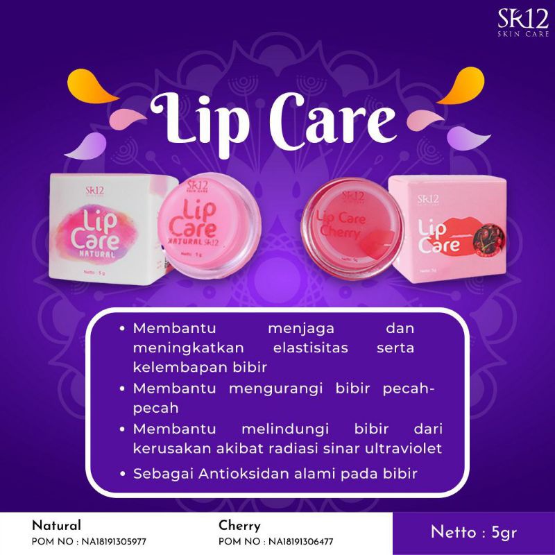 Jual LIP CARE SR12 BEST SELLER..!! PELEMBAB BIBIR / LIP BALM / PENCERAH