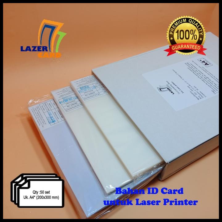 

Pvc Bahan Id Card Putih 50 Set (Untuk Laser Printer)