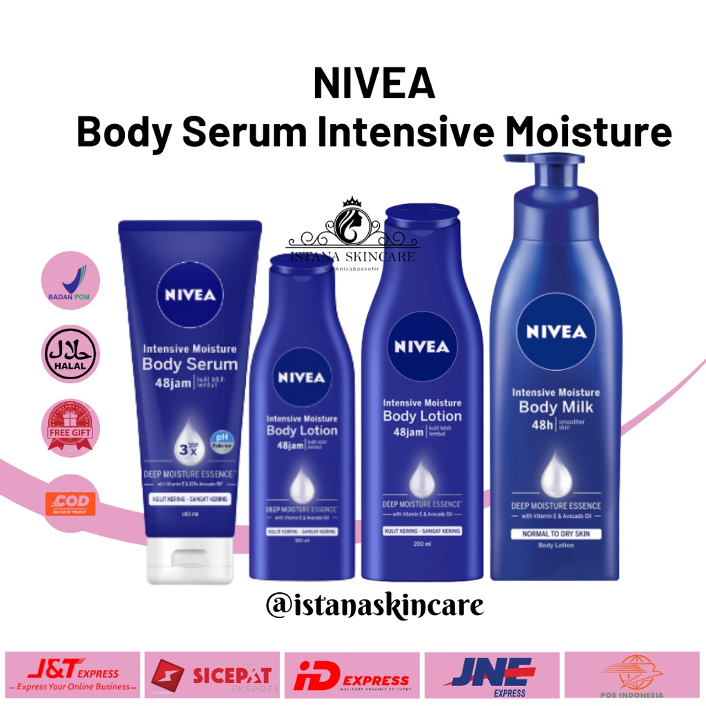 Jual NIVEA Intensive Moisture Body Lotion 100ml 200ml 400ml | Body ...